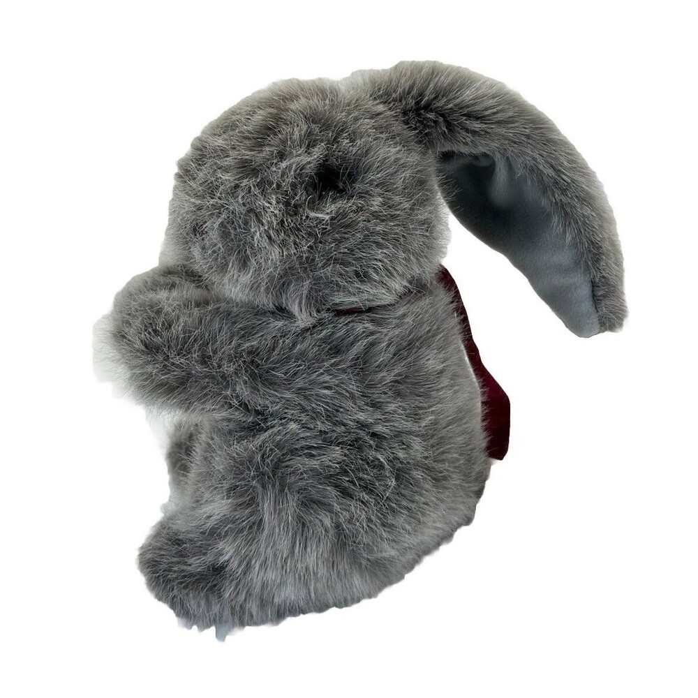 Vintage Wal-Mart Stuffed Animal Plush Bunny Rabbit Easter Bunny Plush Grey Toy
